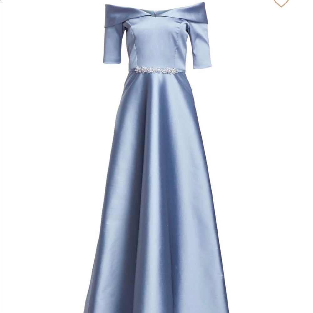 Teri Jon by Rickie Freeman Off the Shoulder dress